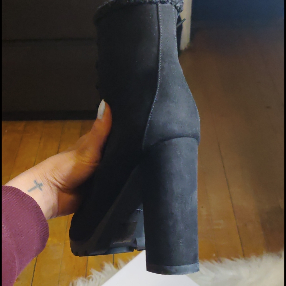 ALDO Lace Up Suede Booties - Picture 4 of 6